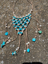 Load image into Gallery viewer, HC - Lady Collar Turquoise/White Pearls Necklace
