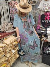 Load image into Gallery viewer, A Rare Bird - Blue T-Shirt Dress
