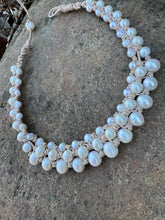 Load image into Gallery viewer, HC - Trippel Strand White Pearls Choker 14"-18"
