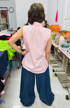 Load image into Gallery viewer, HC - Magical Tank Point Collar Shirt- Sweet Pink
