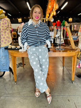 Load image into Gallery viewer, Davi &amp; Dani - Two-Tone Striped Button-Front Cardigan
