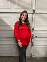 Load image into Gallery viewer, HC - Criss Cross Ruffle Sleeve Top
