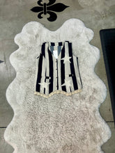 Load image into Gallery viewer, I Love Linen - Black And White Striped Vest
