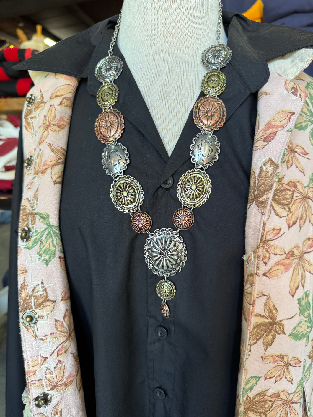 A Rare Bird- Western Mix Necklace-Silver