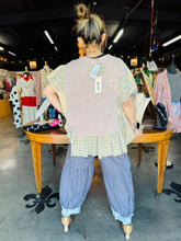 Load image into Gallery viewer, Davi &amp; Dani -  Patchwork Bloomer Pants Blue
