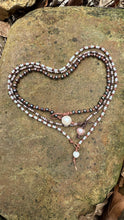 Load image into Gallery viewer, HC - Everyday 2'Fer Necklace 18" Black Pearl

