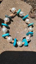 Load image into Gallery viewer, HC - It About Time Turquoise Pearl Bracelet
