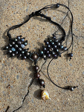 Load image into Gallery viewer, HC-Bow Tie Pearls Necklace
