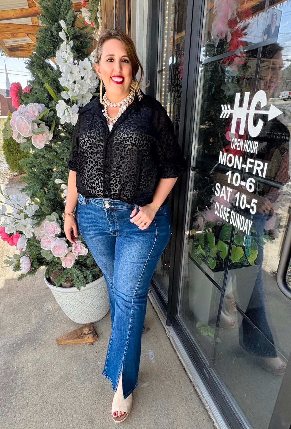 HC Back At you Leo See Thru Top
