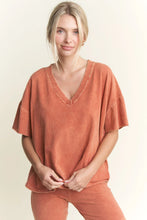 Load image into Gallery viewer, J. Her - Mineralwash Vneck Everyday Tshirt
