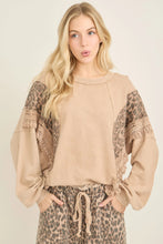 Load image into Gallery viewer, J. Her - Mineral Washed Cheetah Leopard Fringe Tassel Top
