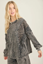 Load image into Gallery viewer, J. Her - Mineral Washed Cheetah Leopard Fringe Tassel Top
