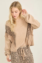Load image into Gallery viewer, J. Her - Mineral Washed Cheetah Leopard Fringe Tassel Top
