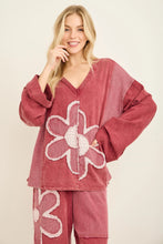 Load image into Gallery viewer, J. Her - Mineralwashed Halfcut Daisy Terry Thermal Top
