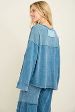 Load image into Gallery viewer, J. Her - Mineralwashed Halfcut Daisy Terry Thermal Top
