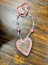 Load image into Gallery viewer, A Rare Bird - Puffy Hearty Necklace
