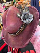 Load image into Gallery viewer, A Rare Bird - Crimson Lady Hat One Of The Kind
