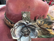 Load image into Gallery viewer, A Rare Bird - Crimson Lady Hat One Of The Kind
