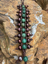 Load image into Gallery viewer, HC -  Jade Stone &amp; Brown Pearl Bracelet
