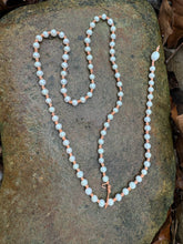 Load image into Gallery viewer, HC -White Pearls Lariat 50"

