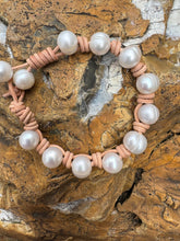 Load image into Gallery viewer, HC - His Love Never Ending White Pearls Bracelet
