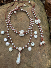 Load image into Gallery viewer, HC - Double Big Ball Charming White Pearls Necklace
