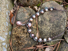 Load image into Gallery viewer, HC -Ocean Love Pink/Black  Pearl Necklace
