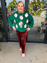 Load image into Gallery viewer, Santa Sequins &amp; Fur Embroidery
