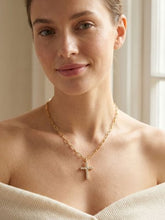 Load image into Gallery viewer, SORRELLI - Cross Paperclip Pendant Necklace
