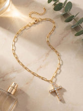 Load image into Gallery viewer, SORRELLI - Cross Paperclip Pendant Necklace
