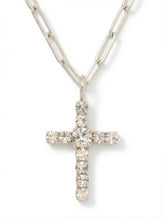 Load image into Gallery viewer, SORRELLI - Cross Paperclip Pendant Necklace
