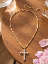 Load image into Gallery viewer, SORRELLI - Christina Cross Pendant Necklace
