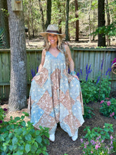 Load image into Gallery viewer, A Rare Bird - Damask Hand Embroidered Romper

