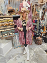 Load image into Gallery viewer, A Rare Bird - Distressed Leopard Kimono
