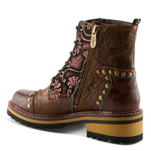 Load image into Gallery viewer, L'ARTISTE - RUGUP BOOTIES - Brown Leather Combo
