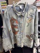 Load image into Gallery viewer, HCB - Dragon Patchwork Denim Jacket PREODER Ship 11/15
