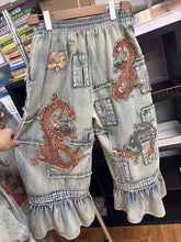 Load image into Gallery viewer, HCB - Dragon Patchwork Denim Bloomers PREODER 11/15
