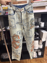 Load image into Gallery viewer, HCB - Dragon Patchwork Denim Jeans PREODER Ship 11/15

