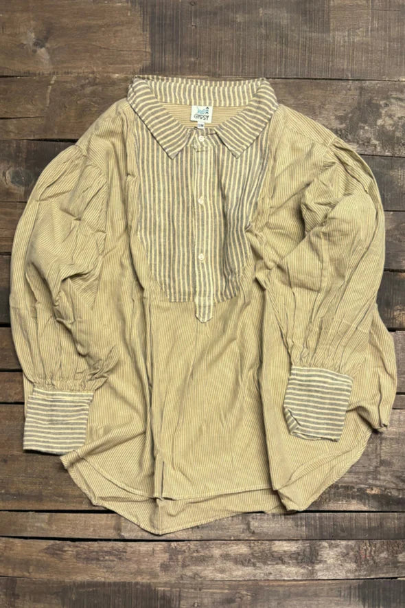 Jaded Gypsy-Harvest Treasures Tunic - Striped