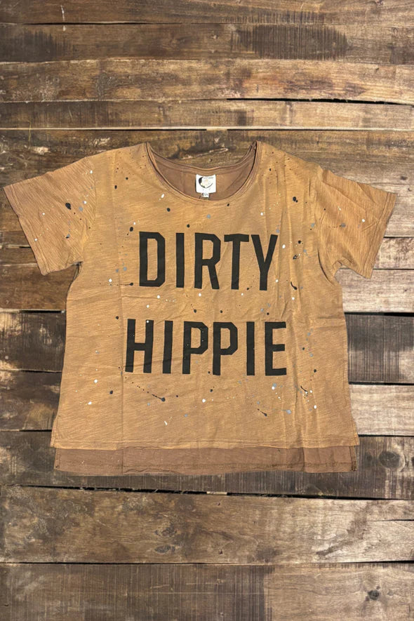 Jaded Gypsy - Dirty Hippie Tee - Vintage Chocolate