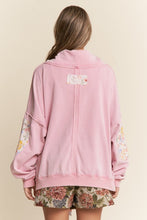 Load image into Gallery viewer, Funnel Neck Pull-over Floral Patchwork Sweater
