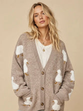 Load image into Gallery viewer, J.nna - Hey Duck Knit Button Sweater Taupe
