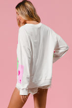 Load image into Gallery viewer, BiBi - Sequin Heart Ace Cards Embroidery Pullover
