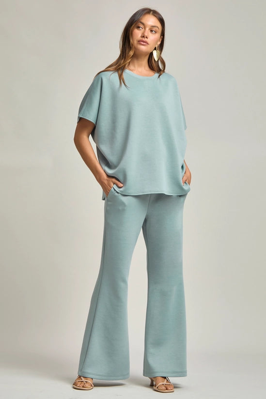 Poncho Top + Bell Bottom Modal Set