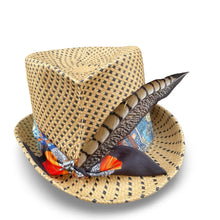 Load image into Gallery viewer, Graphic Little Devil - Straw Top Hat
