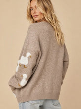 Load image into Gallery viewer, J.nna - Hey Duck Knit Button Sweater Taupe
