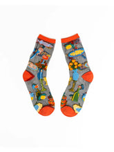 Load image into Gallery viewer, Sock Candy - La Dolce Vita Black Sheer Crew Sock
