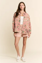 Load image into Gallery viewer, J.NNA - Floral Print Denim Long Sleeve Jacket
