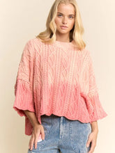 Load image into Gallery viewer, Davi &amp; Dani - Long Sleeve Sweater Cable Knit Pattern
