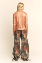 Load image into Gallery viewer, Davi &amp; Dani - Tie-dyed Printed Denim Wide Mid-high Waist Pants
